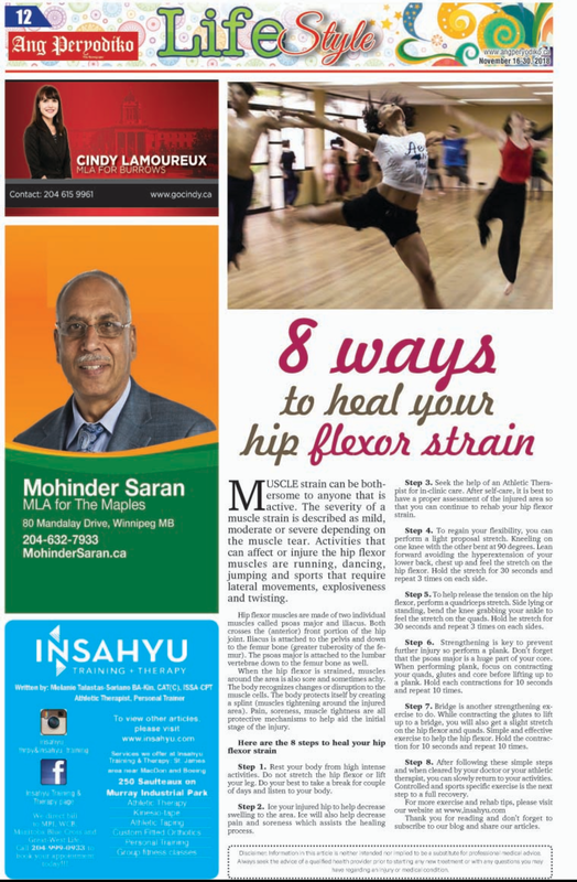 8 ways to heal your hip flexor strain - Insahyu Training + Therapy -  Athletic Therapists in Winnipeg